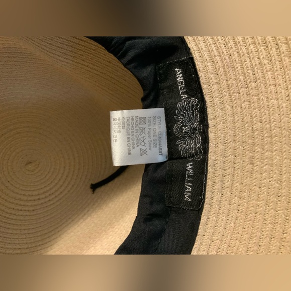 NWOT Angela & William Beige Straw Hat - Picture 5 of 9